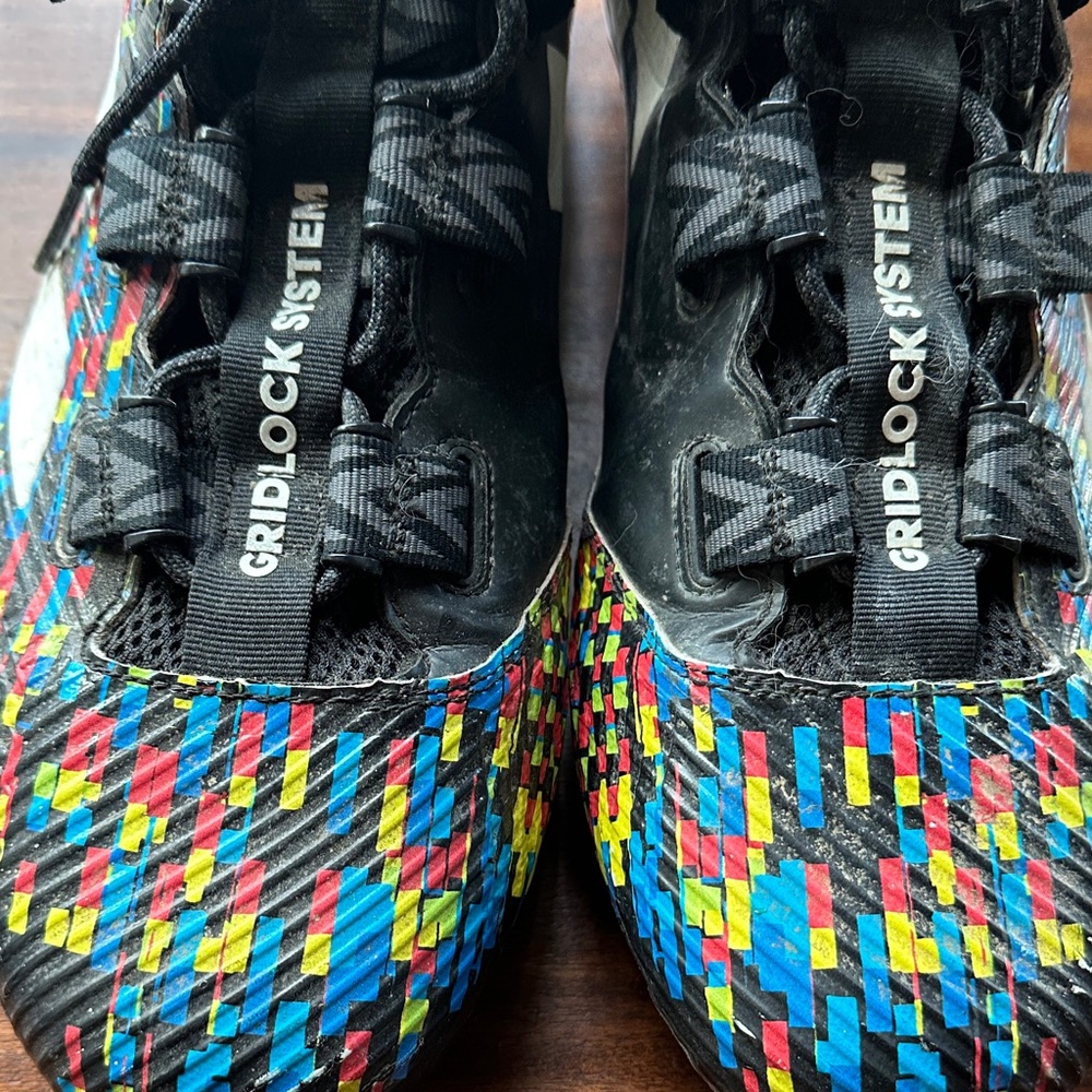 Adidas Cleats FREAK GRIDLOCK SYSTEM Black & Multi-Color Sz 15 - Picture 4 of 9